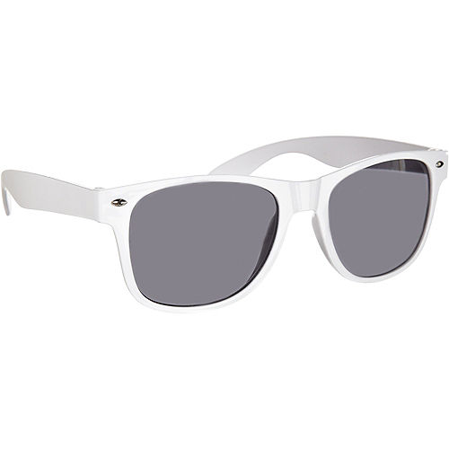 Classic White Frame Sunglasses Image #2