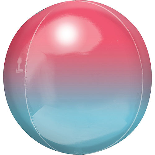 Red & Blue Ombre Orbz Balloon Image #1