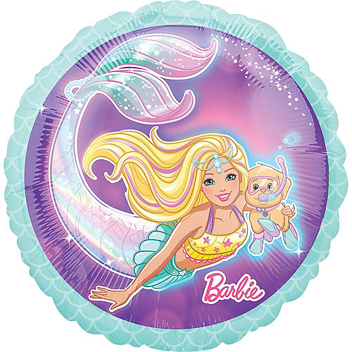 Nav Item for Mermaid Barbie Birthday Balloon Image #1
