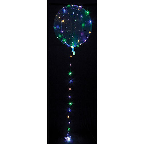 Multicolor Light-Up Clear Balloon - Crystal Clearz Image #1