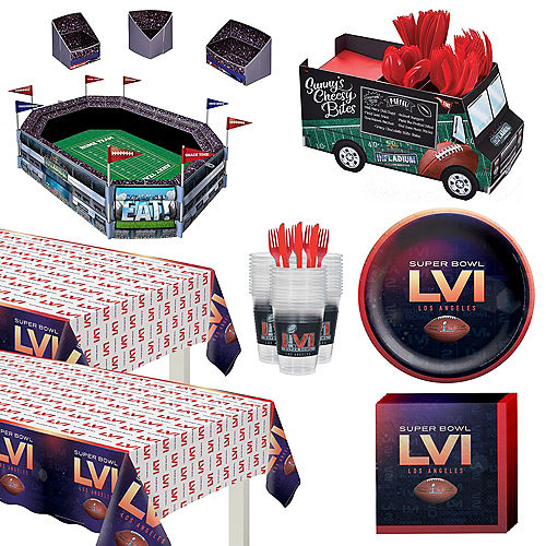 Nav Item for Super Bowl Infladium™ Deluxe Tableware Kit for 40 Guests Image #1