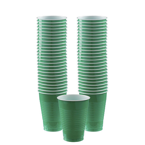 Festive Green Paper Tableware Kit for 50 Guests Image #5