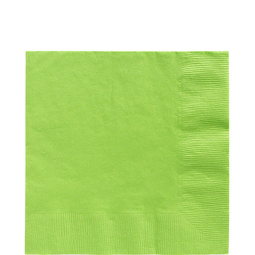 Kiwi Green Paper Tableware Kit for 50 Guests Image #4