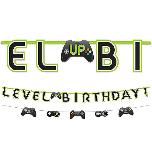 Level Up Birthday Banner with Mini Banner Image #1