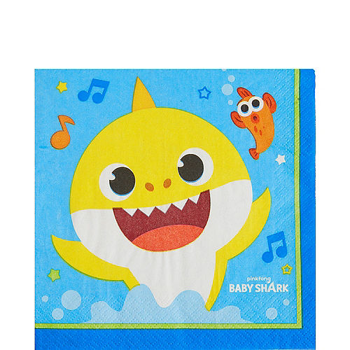 Baby Shark Lunch Napkins 16ct Image #1