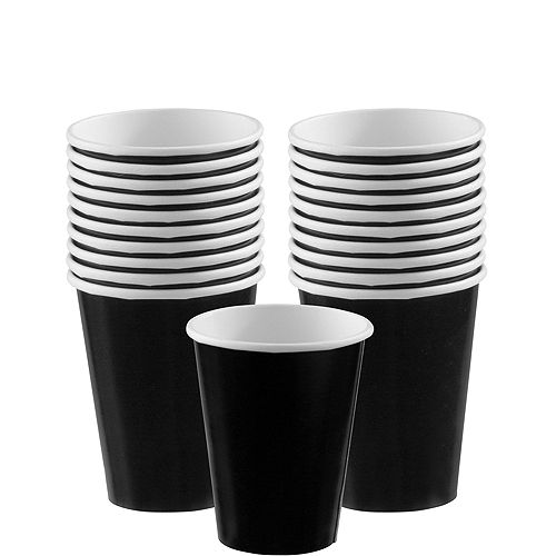 Nav Item for Black Paper Tableware Kit for 20 Guests Image #6