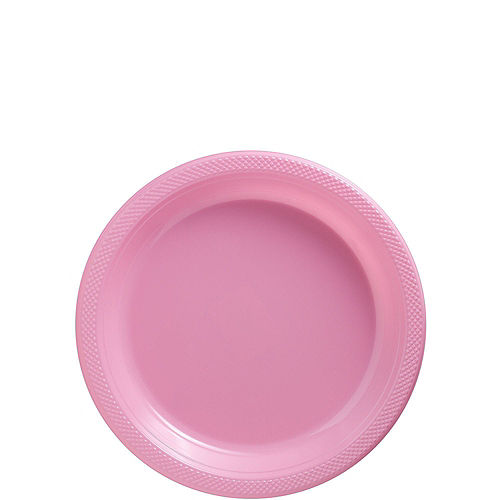 Pink Plastic Tableware Kit for 20 Guests Image #2