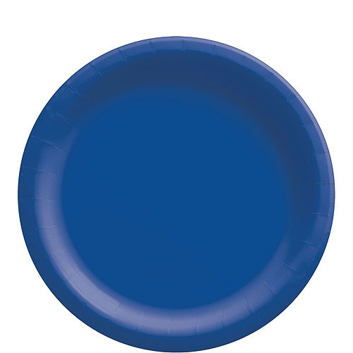 Royal Blue Paper Tableware Kit for 50 Guests Image #3
