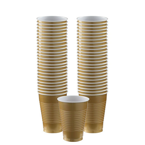 Gold Paper Tableware Kit for 50 Guests Image #6