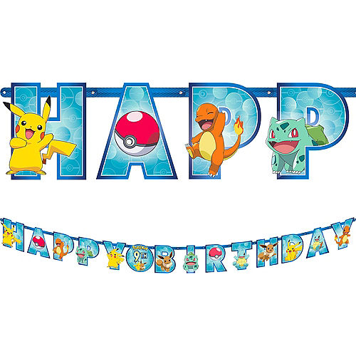 Classic Pokémon Birthday Banner Image #1