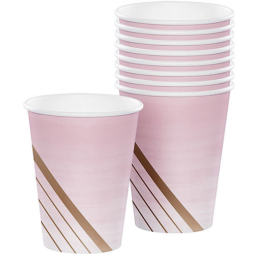 Nav Item for Rosé All Day Striped Paper Cups 8ct Image #1