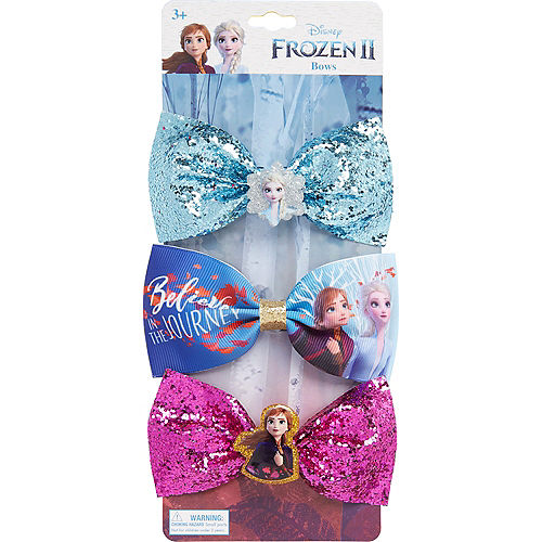 Frozen 2 Hair Bows 3ct Image #2