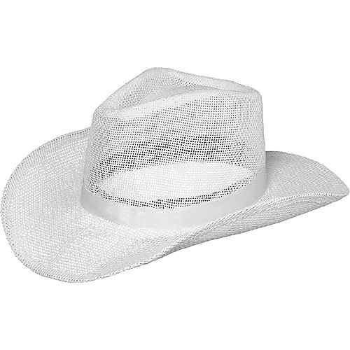 Nav Item for White Burlap Cowboy Hat Image #1