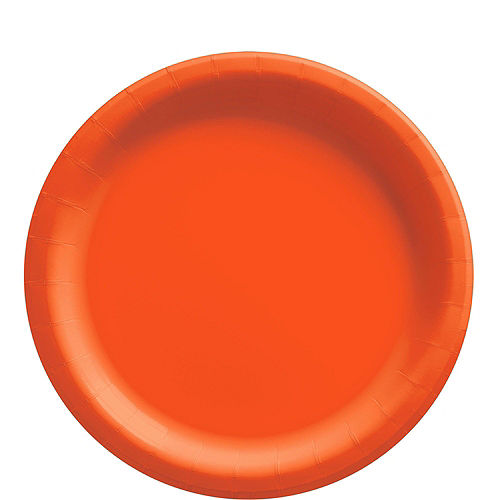 Orange Paper Tableware Kit for 50 Guests Image #3