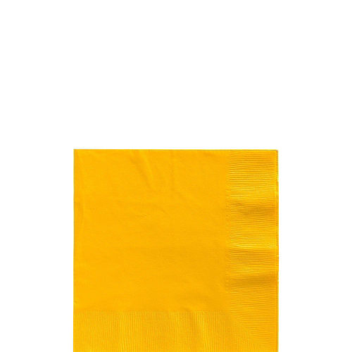 Yellow Paper Tableware Kit for 50 Guests Image #4