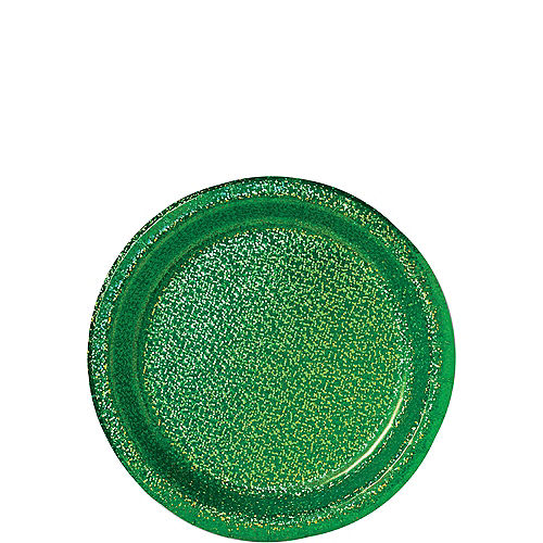Nav Item for Prismatic Festive Green Dessert Plates, 6.75in, 8ct Image #1