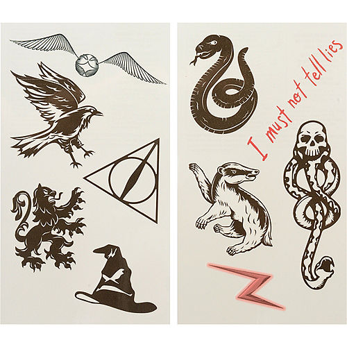 Harry Potter Tattoos 2 Sheets Image #1