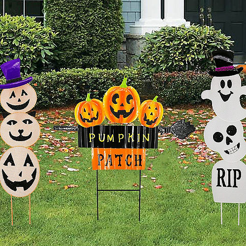 Stacked Pumpkin Yard Sign Image #2