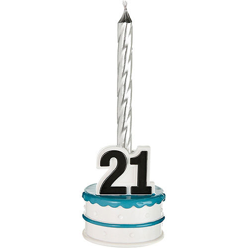 Finally 21 Birthday Beer Bottle Candle Holder Image #1