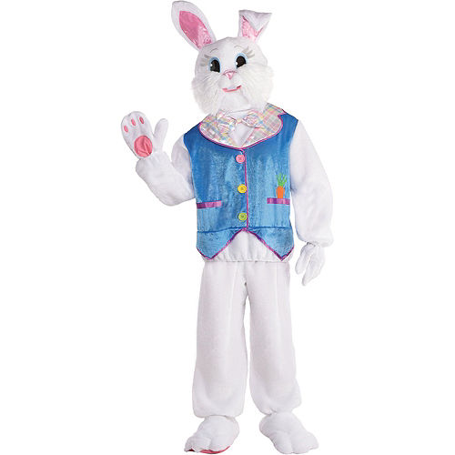 Adult Easter Bunny Costume & Fillable Multicolor Eggs 1000ct | Party City