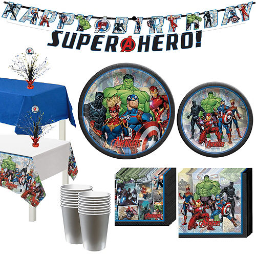 Marvel Powers Unite Tableware Kit for 16 Guests Image #1