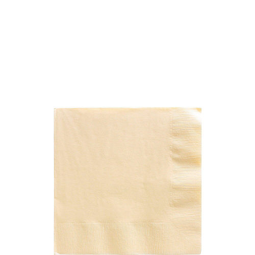 Vanilla Cream Paper Tableware Kit for 50 Guests Image #4
