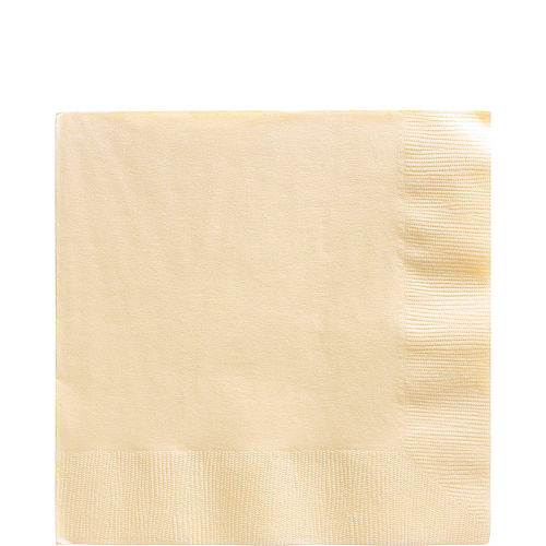 Vanilla Cream Paper Tableware Kit for 50 Guests Image #5