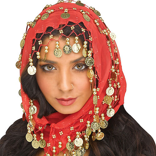 Nav Item for Bohemian Head Scarf with Coins Image #1