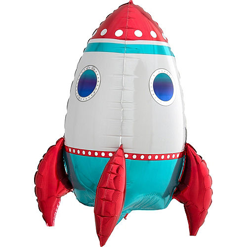 Air-Filled Sitting Rocket Balloon, 18in Image #2