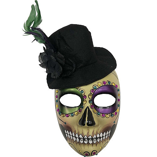 Nav Item for Day of the Dead Top Hat Face Mask Image #1