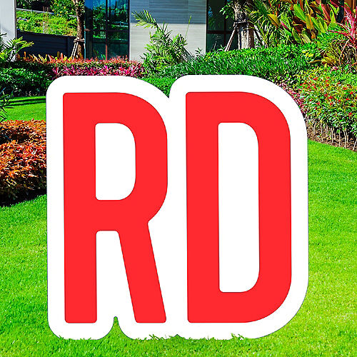 Nav Item for Red Ordinal Indicator (RD) Corrugated Plastic Yard Sign, 15in Image #1