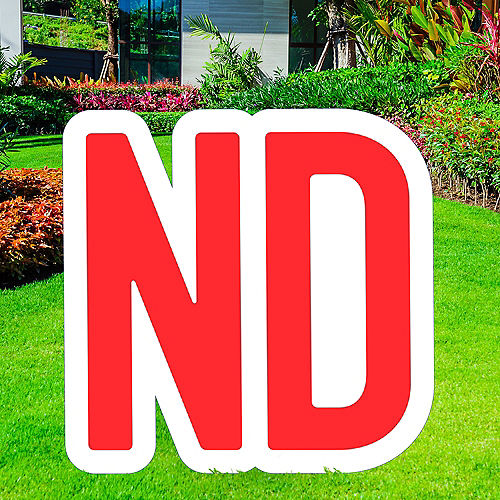 Nav Item for Red Ordinal Indicator (ND) Corrugated Plastic Yard Sign, 15in Image #1