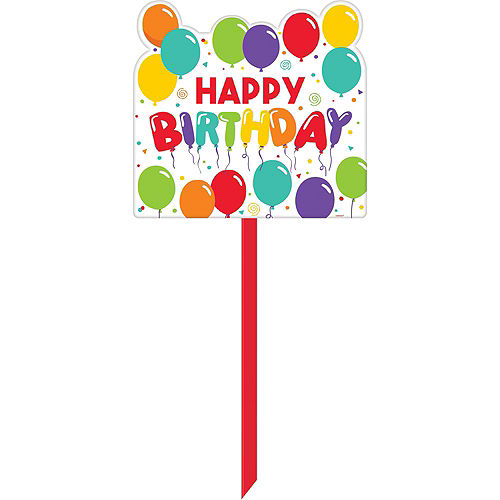 Nav Item for Multicolor Front Yard Birthday Balloon Display Kit Image #6