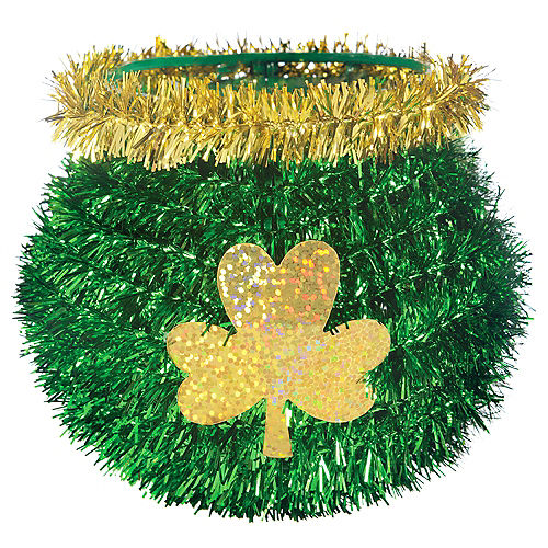 3D Mini Green & Gold St. Patrick's Day Cauldron Image #1