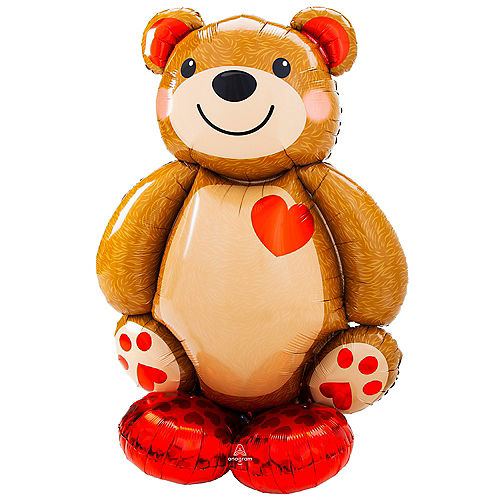 AirLoonz Cuddly Teddy Bear Foil Balloon, 48in Image #1