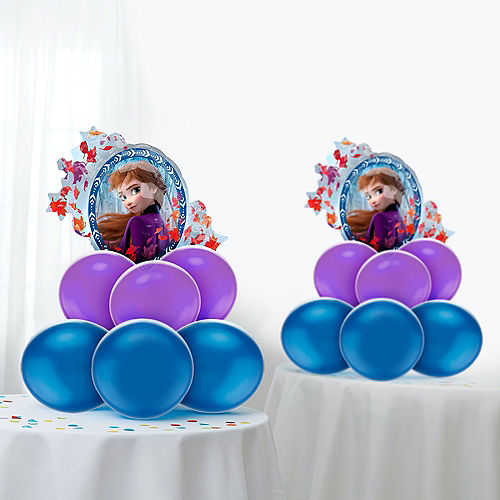 Air-Filled Anna & Elsa Balloon Centerpiece Kit - Disney Frozen 2 Image #1