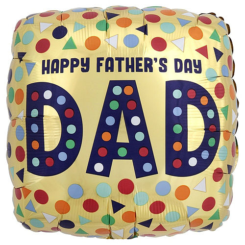 Multicolor Shapes Father's Day Balloon Bouquet, 5pc Image #3