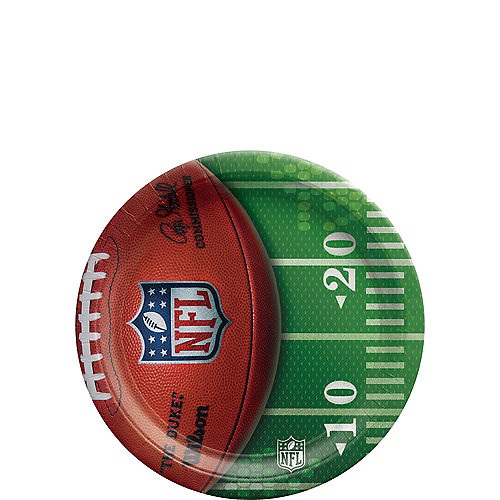 Silver Logo NFL Drive Paper Dessert Plates, 7in, 18ct Image #1
