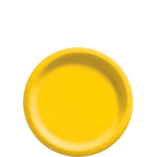 Sunshine Yellow Paper Tableware Kit for 20 Guests Image #2
