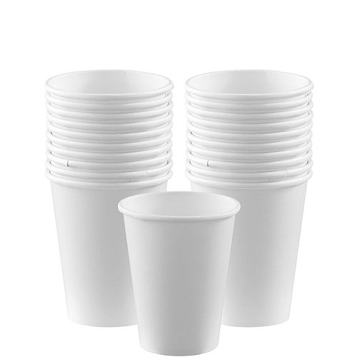 White Paper Tableware Kit for 20 Guests Image #6