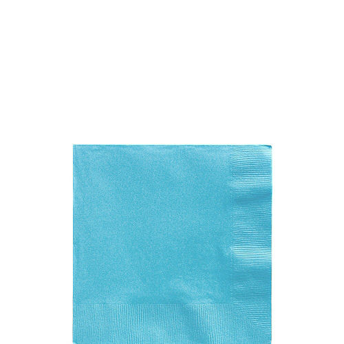 Caribbean Blue Paper Tableware Kit for 20 Guests Image #4