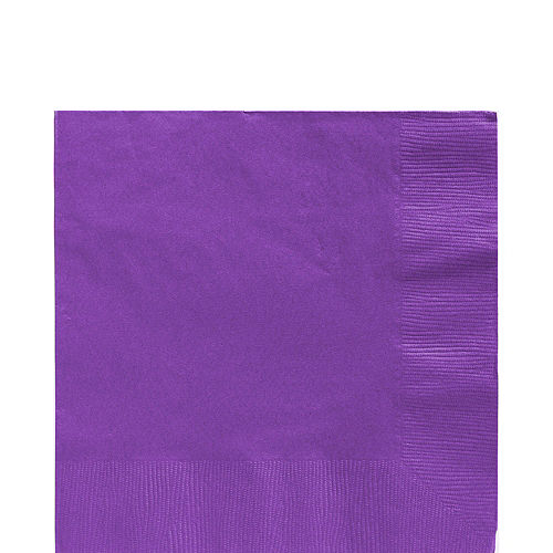 Purple Paper Tableware Kit for 20 Guests Image #5