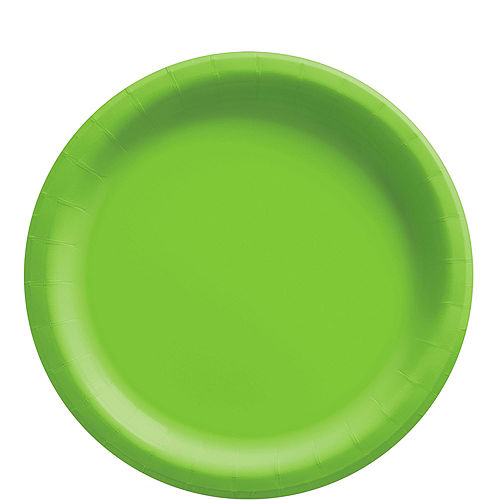 Kiwi Green Paper Tableware Kit for 20 Guests Image #3