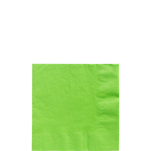 Kiwi Green Paper Tableware Kit for 20 Guests Image #4