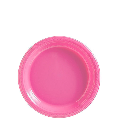 Nav Item for Bright Pink Plastic Tableware Kit for 20 Guests Image #2