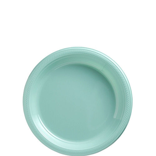 Nav Item for Robin's Egg Blue Plastic Tableware Kit for 20 Guests Image #2