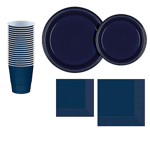 Nav Item for True Navy Plastic Tableware Kit for 20 Guests Image #1