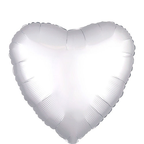 Silver Heart Deluxe Balloon Bouquet, 7pc Image #4
