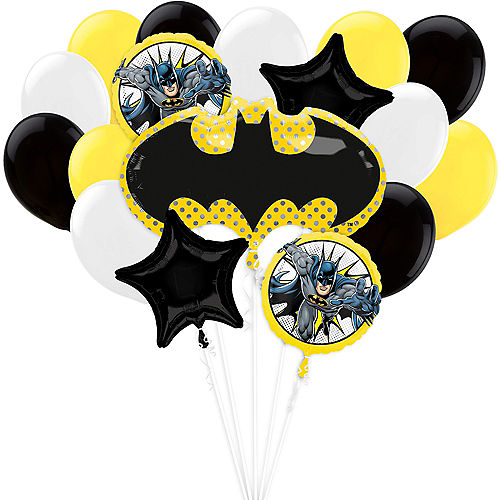 Nav Item for Batman Balloon Bouquet, 17pc - DC Comics Image #1