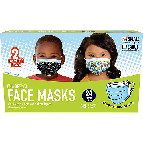 Nav Item for Disposable Protective Face Masks for Kids, Ages 2-7, 24ct Image #2
